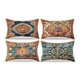 RYBornament Moroccan Cushion Covers 30×50 Yellow Geometric Tapestry