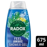Radox Mineral Therapy Shower Gel 675ml – Feel Awake 2-in-1 Shower Gel & Shampoo/ Feel Uplifted/ Feel Refreshed (£1.94 with SD) Free C&C