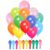 Rainbow Party Balloons 50 Pack Metallic Multicoloured, Large 12 Inch