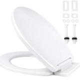Ram Soft Close Toilet Seat with Quick Release available in white or black