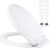 Ram Soft Close Toilet Seat with Quick Release available in white or black