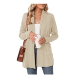 Rapbin Womens Open Front Cardigan