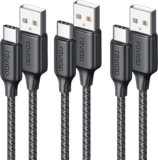 Raviad 3-Pack 1M, 3A/5V Braided USB-A to USB-C Cables / Sold by Luoyuan-UK, FBA / (2M for £4.99)