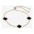 Real Onyx Friendship Bracelet, 4 Leaf Clover