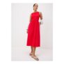 Red 2 in 1 Midi Dress