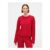 Red CashSoft Oversized Cable-Knit Crew Neck Jumper