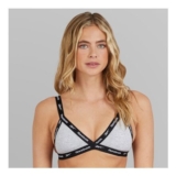 Reebok Womens Dotty Cotton Triangle Bra Grey Marl