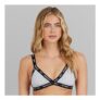 Reebok Womens Dotty Cotton Triangle Bra Grey Marl