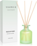 Reed Diffuser – Jasmine Lily 3.38oz (100ml) 1 Pack Essential Oil Reed Diffuser Set with 8 Sticks, Long Lasting Fragrance for Home, Bathroom, Bedroom, Room, Decor