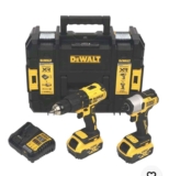 Refurbished Good DeWalt Combi Drill Impact Driver Kit Cordless 18V 2×5.0Ah Li-Ion DCK2063P2T-SFGB iForceMarket (UK Mainland)