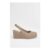 Reggie Closed Toe Slingback High Espadrille Wedges