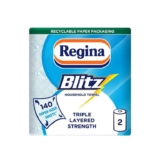Regina Blitz Household Towels – 2 Triple Layered Rolls, 70 Sheets Per Roll, FSC Certified Paper – Amazon Fresh (min order required)