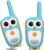 Retevis RT30 Walkie Talkies for Kids, Owl Toddler Toys with LED Eyes, Easy to Use, Gifts for Boys Girls Age 3-5, Kids Walkie Talkies for Camping, Family Game, Birthday Presents (Blue, 1 Pair)