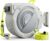 Retractable Garden Hose Reel, 1/2 x 30m2m Upgraded UV Resistant Heavy Duty Wall Mounted Hose Reel with 10 Patterns Nozzle, Any Length Lock, Slow Return System, 180Swivel Bracket