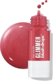 Revlon Glimmer Blush Drops Hydrating Liquid Blusher, Plumping Formula with Glycerin, Liquid-to-Powder Finish, Field of Roses