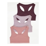 Ribbed Racer Back Crop Tops 3 Pack
