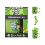 Rick and Morty Mug and Sock Set, Microwave Safe