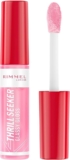 Rimmel Thrillseeker Glassy Gloss 150 Pink Candy, Hydrating Shine, Hyaluronic Acid, Anti-Oxidant Complex, Non-Sticky, Big Applicator, Healthy-Looking Lips, Delicious Scent, Vegan, Cruelty Free