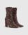 River Island Womens Sock Boots Bronze Sequin – Size 3 -7