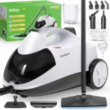 Rolipo Steam Cleaner, Steam Pressure: 4 bar, Power: 2000W, Tank: 2L, High Temperature Powerful, Removes Grease, Stains, For Living Room, Kitchen, Bathroom, Complete Accessory Kit