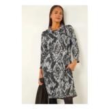 Roman Petite Brushed Roll Neck Knit Dress