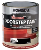 Ronseal DHDSPB250 Diamond Hard Doorstep Paint Black 250ml