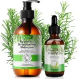 Rosemary Oil Hair w/Rosemary Shampoo for Hair Growth, Rosemary Essential Oil, Organic Rosemary Oil Shampoo with Biotin, Stimulates Hair Growth, Anti Hair Loss Rosemary Mint Shampoo for Women and Men