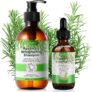 Rosemary Oil Hair w/Rosemary Shampoo for Hair Growth, Rosemary Essential Oil, Organic Rosemary Oil Shampoo with Biotin, Stimulates Hair Growth, Anti Hair Loss Rosemary Mint Shampoo for Women and Men
