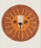 Round Lion-Shaped Cotton Rug , Free C&C