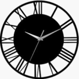 Round Roman Numeral Dial Wall Clock Sold & Shipped by LIVINGANDHOME TRADE CO LIMITED – Delivery only