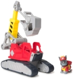 Rubble & Crew Chargers Mega Power Crane Toy Truck with Charger Figure and 2 Detachable Tools