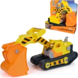 Rubble & Crew Rubbles Ultimate Tool Bulldozer Vehicle, Toy Truck with Action Figure, PAW Patrol Kids Toys for Boys and Girls Ages 3 and Up.