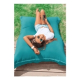 Rucomfy Indoor/Outdoor Giant Squashy Squarbie Turquoise Beanbag