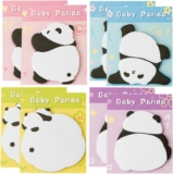 RuiChy 8 Pack Baby Panda Sticky Notes, 4 Styles 240 Sheets Cute Pandas Sticky Notepads Flags Index Tabs Self-Stick Memo Pads Page Markers Cartoon Animal Reminder Note Pads for Home Office School