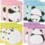 RuiChy 8 Pack Baby Panda Sticky Notes, 4 Styles 240 Sheets Cute Pandas Sticky Notepads Flags Index Tabs Self-Stick Memo Pads Page Markers Cartoon Animal Reminder Note Pads for Home Office School
