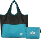 RuiChy Foldable Tote Bag, Large Capacity Portable Shoulder Bag Unisex Sports Gym Bags Outdoor Weekend Bag, Lightweight Duffle Bags Multipurpose Handbag for Work School Shopping Travel Beach