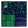 RuiChy Glow-in-the-Dark Wall Stickers, 691-Pcs Stars Moon Meteors