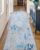 Runner Rugs for Hallway, Non-Slip Washable Runner Rug, Soft Faux Cashmere Carpet Runner for Hallway, Entryway, Kitchen, Laundry Room (BlueGrey, 65 180cm)