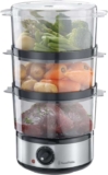 Russell Hobbs 3 Tier Electric Food Steamer, 7L, Stackable Baskets for Easy Storage With Code