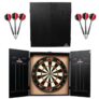 Ruthless Home Dart Board Centre Including Cabinet, Dartboard and 2 Sets of Darts (USB), LED Light Options – Sold by Darts Corner / FBA