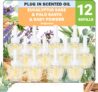 SCENTORINI Plug In Air Fresheners Refills, Suitable for Air Wick & Glade, 3 Fragrance Baby Powder, Eucalptus Sage, Palo Santo Plug In Electrical Air Freshener Refills, 12 Packs