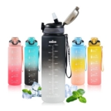 SEASEVEN 1L Leak-Proof BPA-Free Water Bottle with Straw