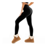 SINOPHANT Fleece Lined Womens High Waisted Thermal Leggings
