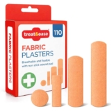 SOL 110pcs Fabric Plasters & Dressing Supplies Assorted Sizes S&S £3.14/ £2.97
