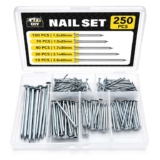 SOL 250pk Nails , Ideal for Fence, Wall, Wood Nails Outdoor Use, Masonry.