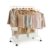 SONGMICS Double Hanging Clothes Rail with Wheels, Heavy-Duty, White
