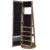 SONGMICS Jewellery Organiser, Freestanding Jewellery Cabinet with Full-Length Mirror, 360Swivel, Storage Shelf, Lockable with Keys, Brown