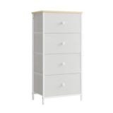 SONGMICS Tall Slim Dresser with 4 Fabric Drawers