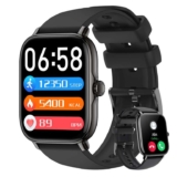 SOUYIE 1.91 Touch Screen Smartwatch with Calling, Fitness Tracker & IP68 Waterproof