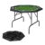 SPORTNOW 8 Player Foldable Poker Table with Cup Holders, Green